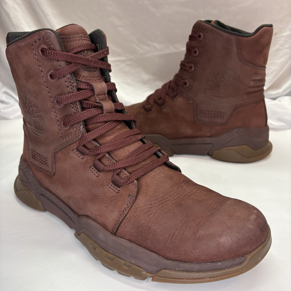 Timberland CityForce Reveal Boots Mens 12 Dark Port Burgundy Leather A1UZW